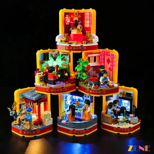Light Kit for Lunar New Year Traditions 80108 - DelsBricks Toys & CollectiblesLed Light Kit for LegoDelsBricks Toys & CollectiblesZENE