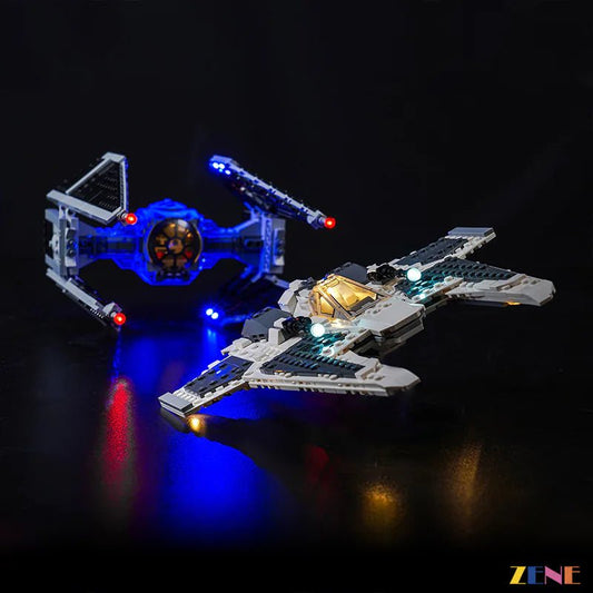 Light Kit for Mandalorian Fang Fighter vs. TIE 75348 - DelsBricks Toys & CollectiblesLed Light Kit for LegoDelsBricks Toys & CollectiblesZENE