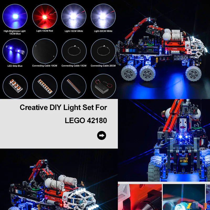 Light Kit for Mars Crew Exploration Rover 42180 - DelsBricks Toys & CollectiblesLed Light Kit for LegoDelsBricks Toys & CollectiblesZENE