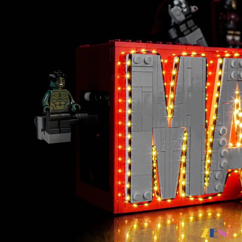 Light Kit for Marvel Logo & Minifigures 76313 - DelsBricks Toys & CollectiblesLed Light Kit for LEGO ZENE20DelsBricks Toys & CollectiblesZENE