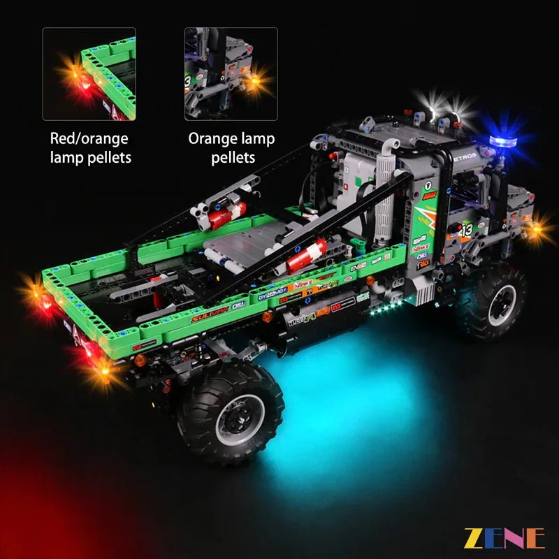 Light Kit for Mercedes - Benz Zetros Trial Truck 4X4 42129 - DelsBricks Toys & CollectiblesLed Light Kit for LegoDelsBricks Toys & CollectiblesZENE