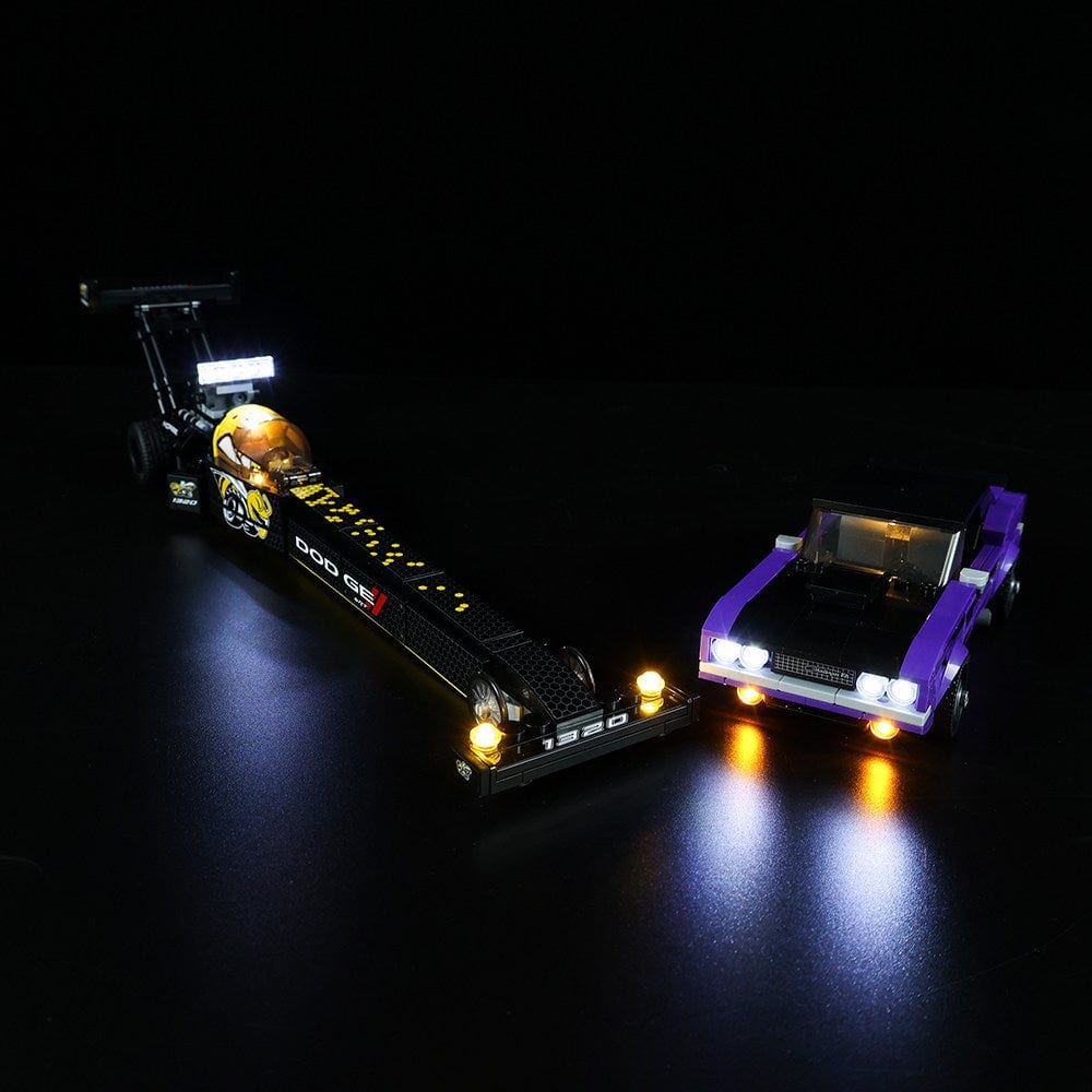 Light Kit for Mopar Dodge SRT Top Fuel Dragster and 1970 Dodge Challenger T/A 76904 - DelsBricks Toys & CollectiblesLed Light Kit for LegoDelsBricks Toys & CollectiblesZENE