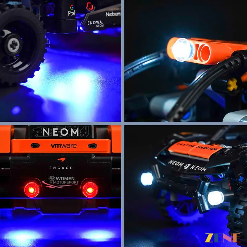 Light Kit for NEOM McLaren Extreme E Race Car 42166 - DelsBricks Toys & CollectiblesLed Light Kit for LegoDelsBricks Toys & CollectiblesZENE