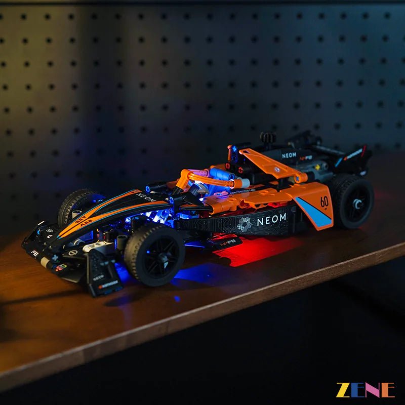 Light Kit for NEOM McLaren Formula E Race Car 42169 - DelsBricks Toys & CollectiblesLed Light Kit for LegoDelsBricks Toys & CollectiblesZENE