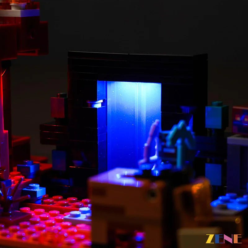 Light Kit for Nether Portal Ambush 21255 - DelsBricks Toys & CollectiblesLed Light Kit for LegoDelsBricks Toys & CollectiblesZENE