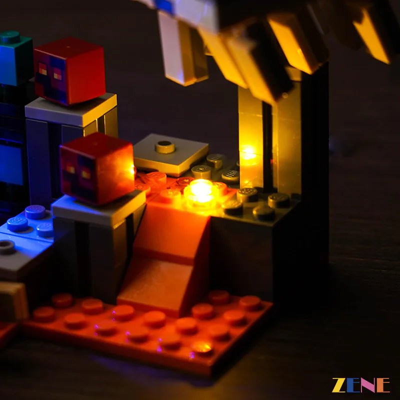 Light Kit for Nether Portal Ambush 21255 - DelsBricks Toys & CollectiblesLed Light Kit for LegoDelsBricks Toys & CollectiblesZENE