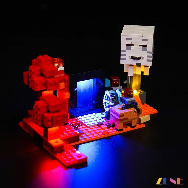 Light Kit for Nether Portal Ambush 21255 - DelsBricks Toys & CollectiblesLed Light Kit for LegoDelsBricks Toys & CollectiblesZENE