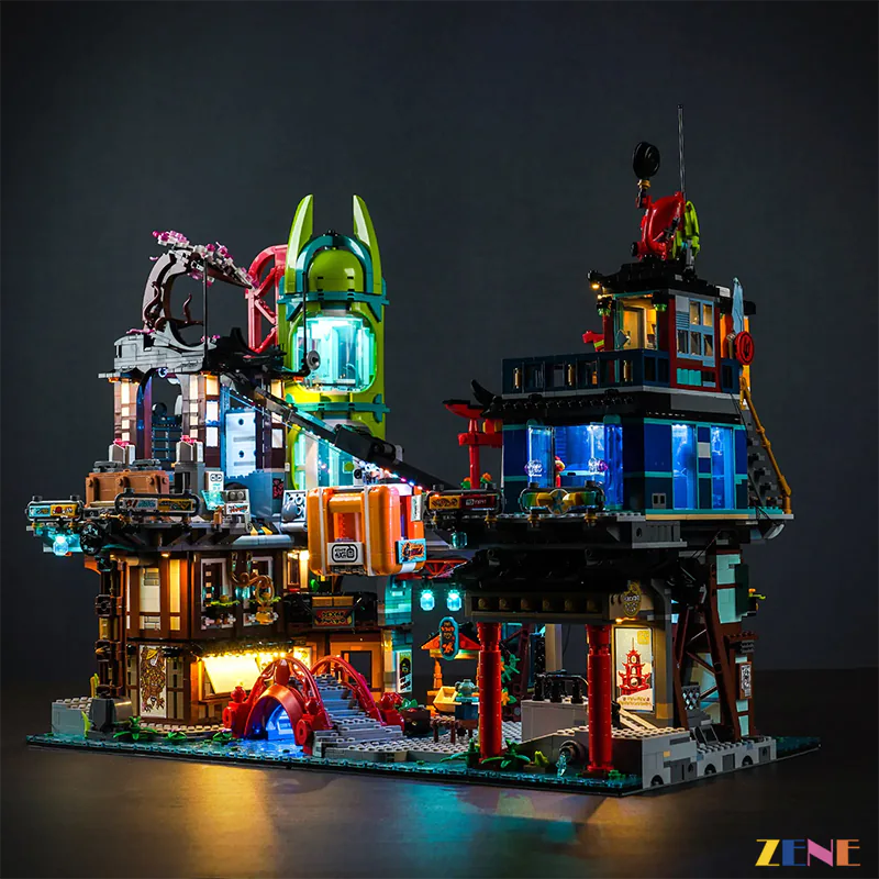 Light Kit for NINJAGO City Markets 71799 (Ver. 2) - DelsBricks Toys & CollectiblesLed Light Kit for LegoDelsBricks Toys & CollectiblesZENE