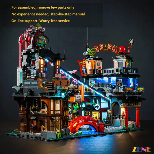 Light Kit for NINJAGO City Markets 71799 (Ver. 2) - DelsBricks Toys & CollectiblesLed Light Kit for LegoDelsBricks Toys & CollectiblesZENE
