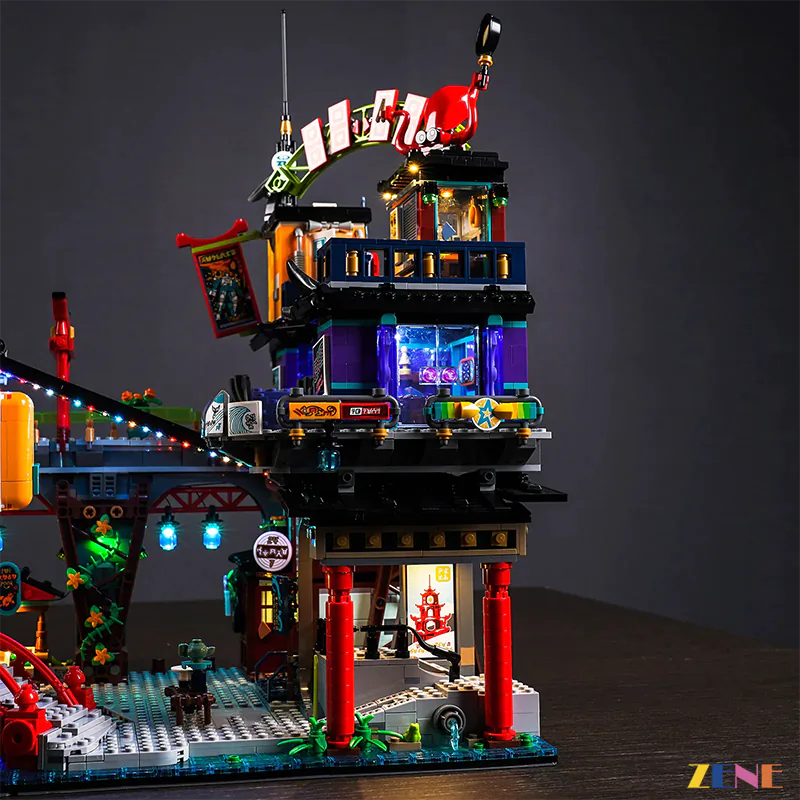 Light Kit for NINJAGO City Markets 71799 (Ver. 2) - DelsBricks Toys & CollectiblesLed Light Kit for LegoDelsBricks Toys & CollectiblesZENE