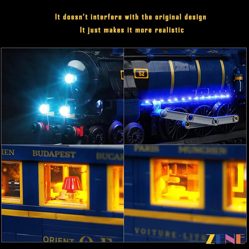 Light Kit for Orient Express Train 21344 - DelsBricks Toys & CollectiblesLed Light Kit for LegoDelsBricks Toys & CollectiblesZENE