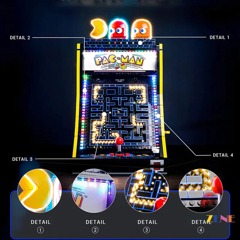Light Kit for PAC - MAN Arcade 10323 - DelsBricks Toys & CollectiblesLed Light Kit for LegoDelsBricks Toys & CollectiblesZENE
