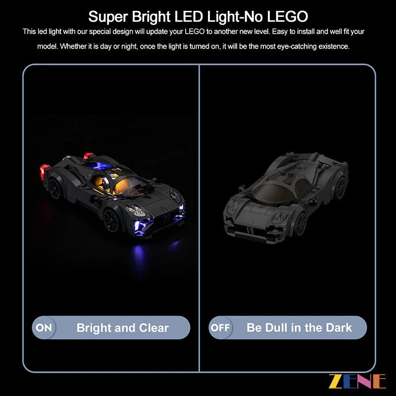 Light Kit for Pagani Utopia 76915 - DelsBricks Toys & CollectiblesLed Light Kit for LegoDelsBricks Toys & CollectiblesZENE