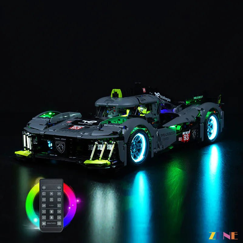 Light Kit for PEUGEOT 9X8 24H Le Mans Hybrid Hypercar 42156 (Ver. 2) - DelsBricks Toys & CollectiblesLed Light Kit for LegoDelsBricks Toys & CollectiblesZENE