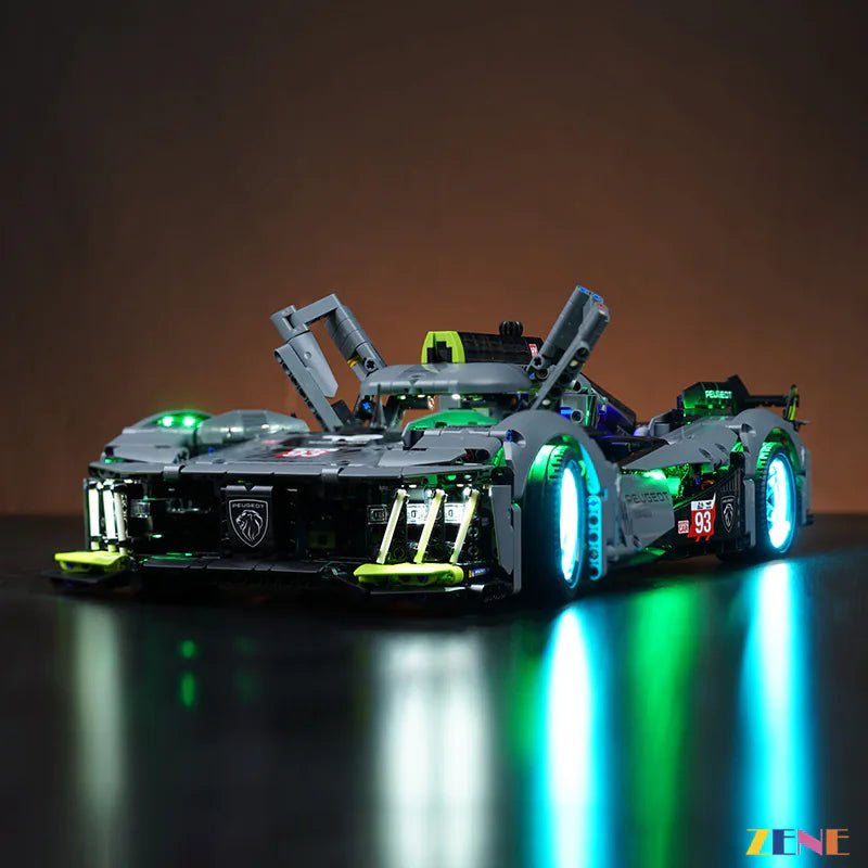Light Kit for PEUGEOT 9X8 24H Le Mans Hybrid Hypercar 42156 (Ver. 2) - DelsBricks Toys & CollectiblesLed Light Kit for LegoDelsBricks Toys & CollectiblesZENE