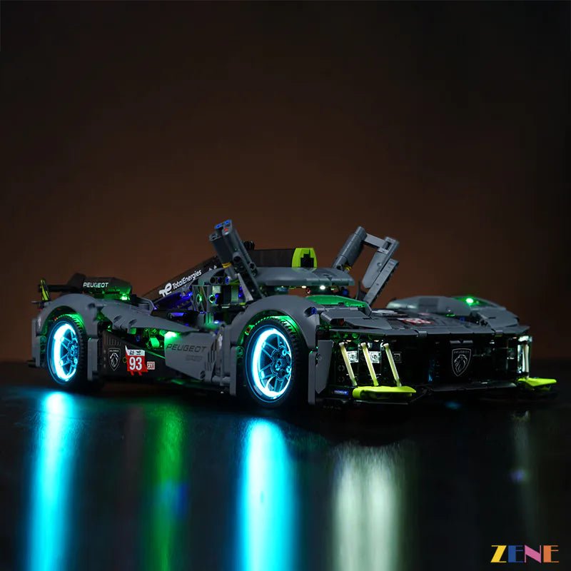 Light Kit for PEUGEOT 9X8 24H Le Mans Hybrid Hypercar 42156 (Ver. 2) - DelsBricks Toys & CollectiblesLed Light Kit for LegoDelsBricks Toys & CollectiblesZENE