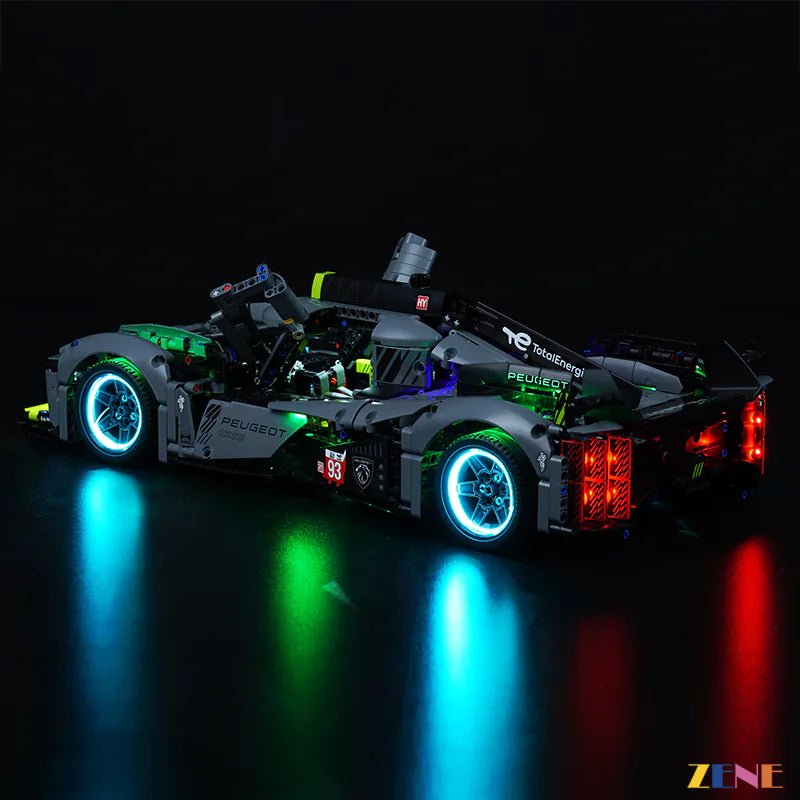 Light Kit for PEUGEOT 9X8 24H Le Mans Hybrid Hypercar 42156 (Ver. 2) - DelsBricks Toys & CollectiblesLed Light Kit for LegoDelsBricks Toys & CollectiblesZENE