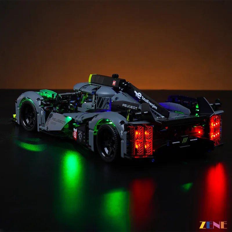 Light Kit for PEUGEOT 9X8 24H Le Mans Hybrid Hypercar 42156 (Ver. 2) - DelsBricks Toys & CollectiblesLed Light Kit for LegoDelsBricks Toys & CollectiblesZENE