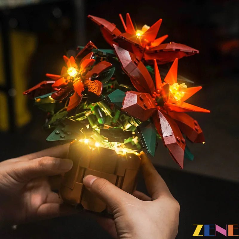 Light Kit for Poinsettia Flower 10370 - DelsBricks Toys & CollectiblesLed Light Kit for LegoDelsBricks Toys & CollectiblesZENE