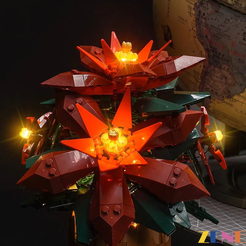 Light Kit for Poinsettia Flower 10370 - DelsBricks Toys & CollectiblesLed Light Kit for LegoDelsBricks Toys & CollectiblesZENE