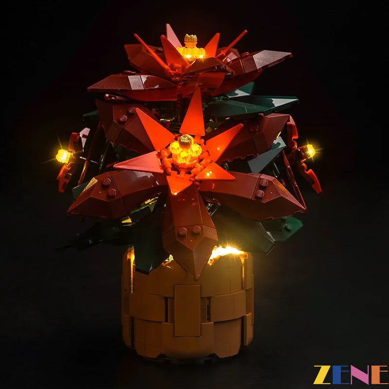 Light Kit for Poinsettia Flower 10370 - DelsBricks Toys & CollectiblesLed Light Kit for LegoDelsBricks Toys & CollectiblesZENE