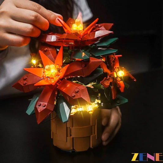 Light Kit for Poinsettia Flower 10370 - DelsBricks Toys & CollectiblesLed Light Kit for LegoDelsBricks Toys & CollectiblesZENE