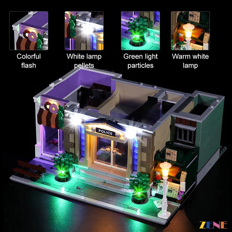 Light Kit for Police Station 10278 (Ver. 2) - DelsBricks Toys & CollectiblesLed Light Kit for LegoDelsBricks Toys & CollectiblesZENE