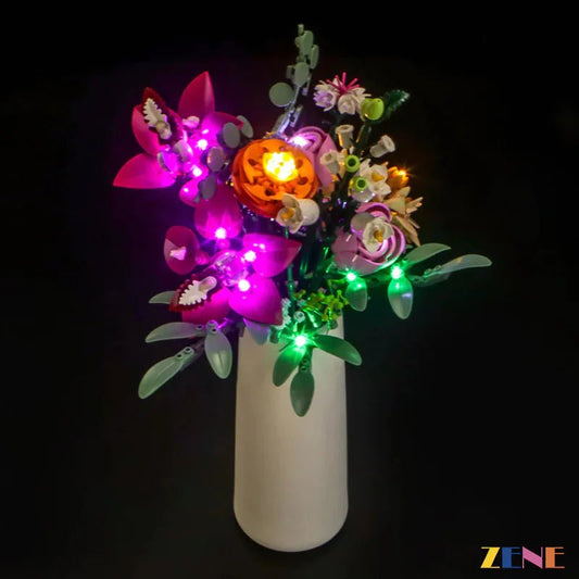 Light Kit for Pretty Pink Flower Bouquet 10342 - DelsBricks Toys & CollectiblesLed Light Kit for LEGO ZENE20DelsBricks Toys & CollectiblesZENE