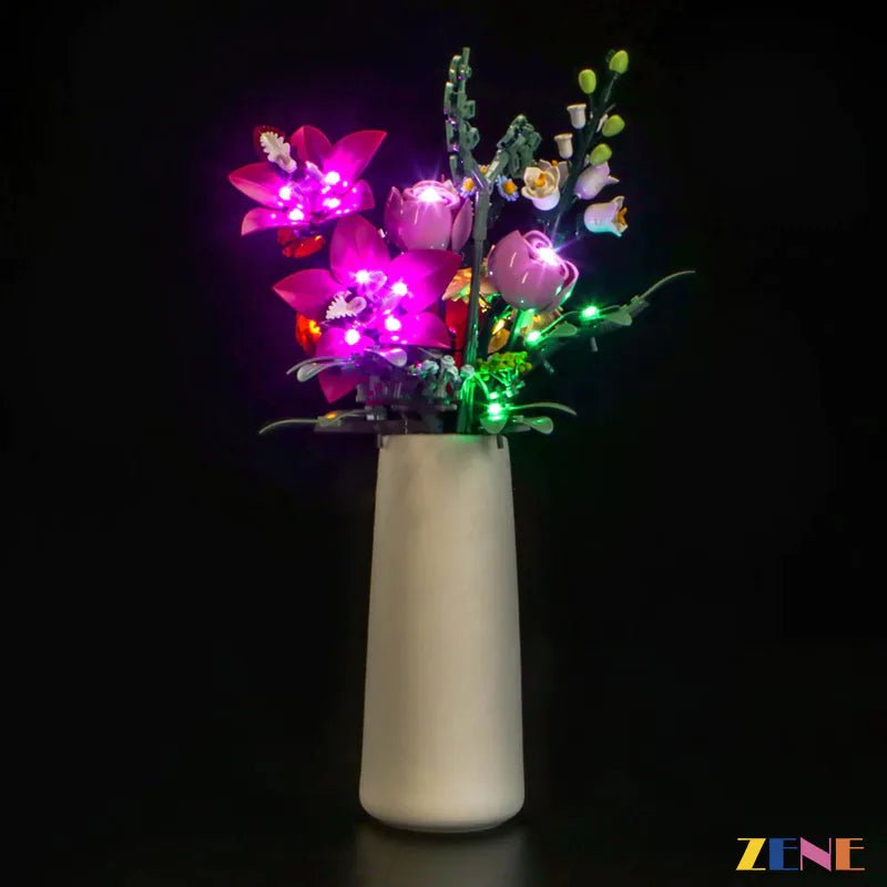 Light Kit for Pretty Pink Flower Bouquet 10342 - DelsBricks Toys & CollectiblesLed Light Kit for LEGO ZENE20DelsBricks Toys & CollectiblesZENE