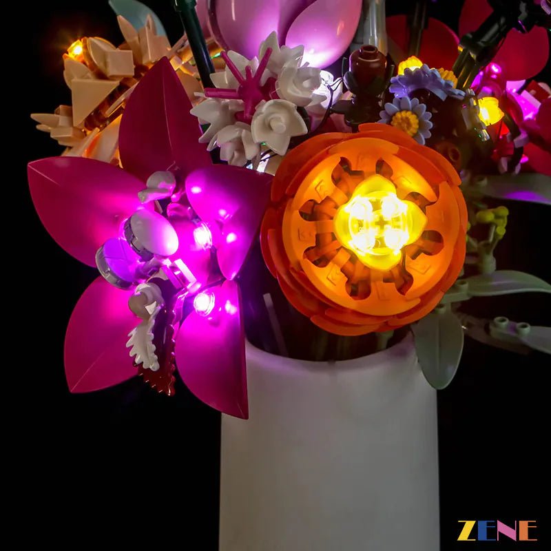 Light Kit for Pretty Pink Flower Bouquet 10342 - DelsBricks Toys & CollectiblesLed Light Kit for LEGO ZENE20DelsBricks Toys & CollectiblesZENE