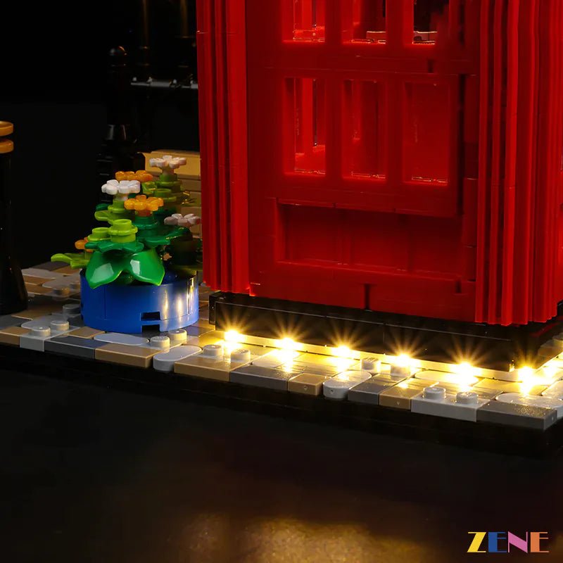 Light Kit for Red London Telephone Box 21347 - DelsBricks Toys & CollectiblesLed Light Kit for LegoDelsBricks Toys & CollectiblesZENE