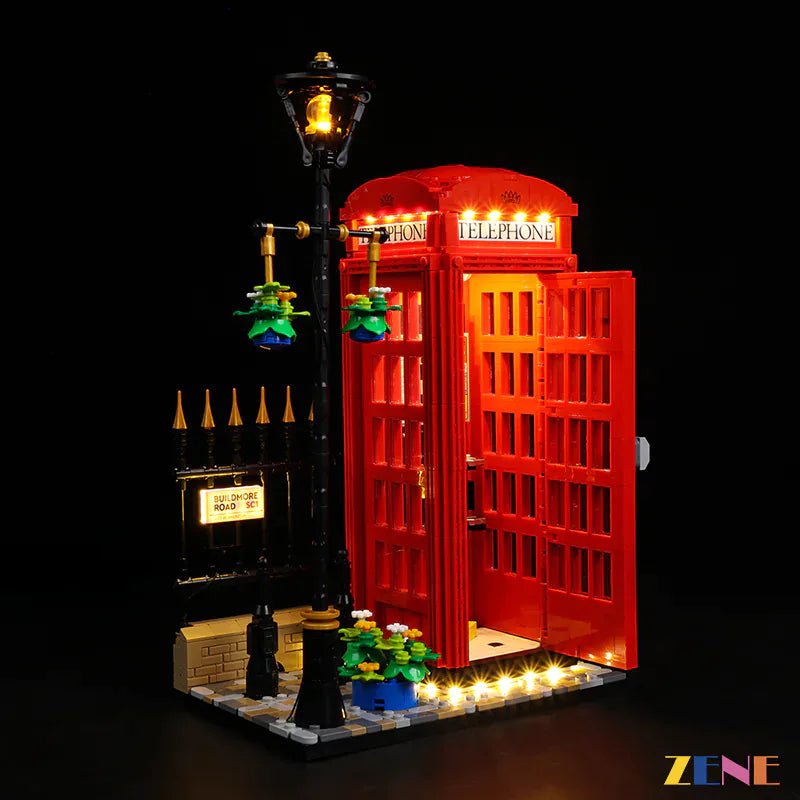 Light Kit for Red London Telephone Box 21347 - DelsBricks Toys & CollectiblesLed Light Kit for LegoDelsBricks Toys & CollectiblesZENE