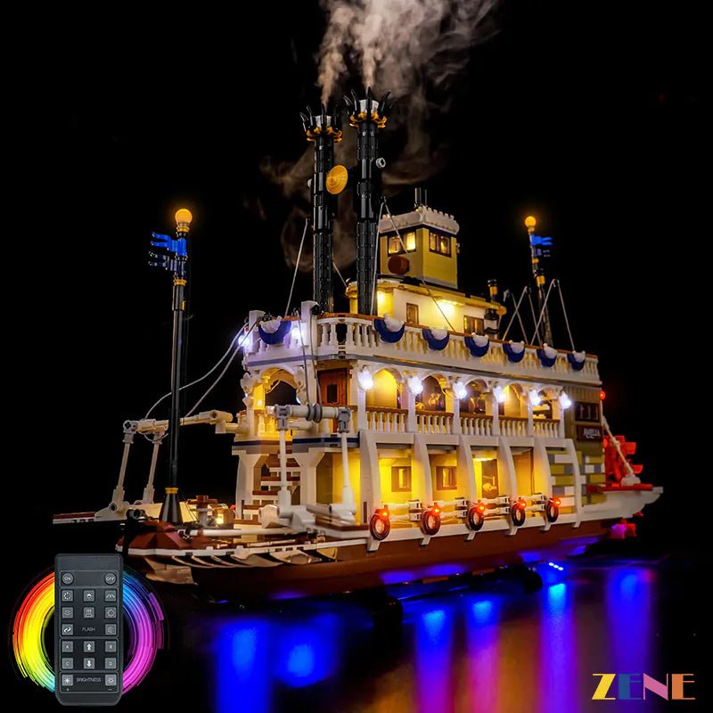 Light Kit for River Steamboat 21356 - DelsBricks Toys & CollectiblesLed Light Kit for LEGO ZENE20DelsBricks Toys & CollectiblesZENE