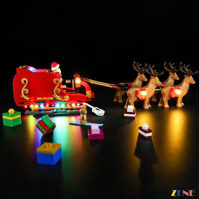 Light Kit for Santa's Sleigh Reindeer 40499 - DelsBricks Toys & CollectiblesLed Light Kit for LegoDelsBricks Toys & CollectiblesZENE