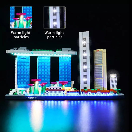 Light Kit for Singapore 21057 - DelsBricks Toys & CollectiblesLed Light Kit for LegoDelsBricks Toys & CollectiblesZENE