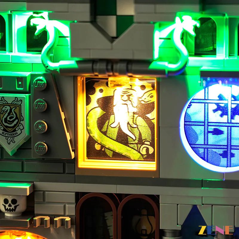 Light Kit for Slytherin House Banner 76410 - DelsBricks Toys & CollectiblesLed Light Kit for LegoDelsBricks Toys & CollectiblesZENE