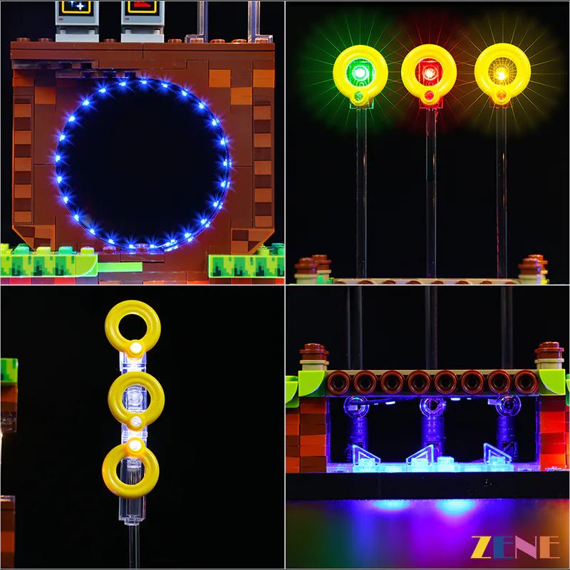 Light Kit for Sonic the Hedgehogs™ – Green Hill Zone 21331 (Ver. 2) - DelsBricks Toys & CollectiblesLed Light Kit for LegoDelsBricks Toys & CollectiblesZENE
