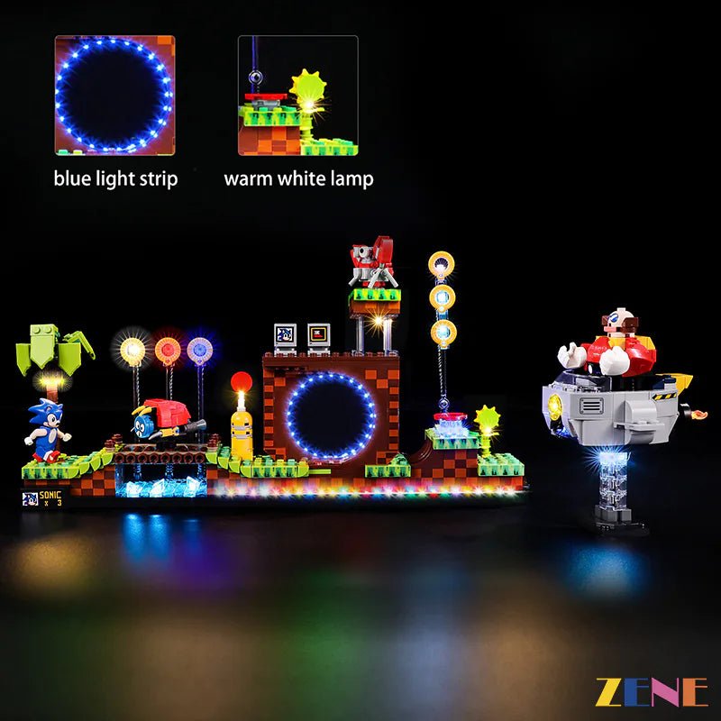 Light Kit for Sonic the Hedgehogs™ – Green Hill Zone 21331 (Ver. 2) - DelsBricks Toys & CollectiblesLed Light Kit for LegoDelsBricks Toys & CollectiblesZENE