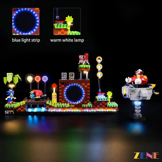 Light Kit for Sonic the Hedgehogs™ – Green Hill Zone 21331 (Ver. 2) - DelsBricks Toys & CollectiblesLed Light Kit for LegoDelsBricks Toys & CollectiblesZENE