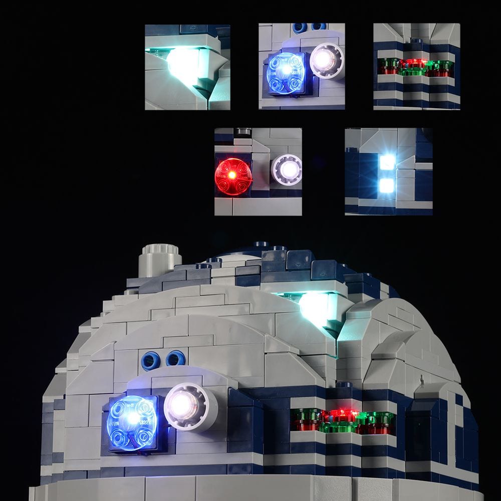Light Kit for Star Wars™ R2 - D2™ 75308 - DelsBricks Toys & CollectiblesLed Light Kit for LegoDelsBricks Toys & CollectiblesZENE
