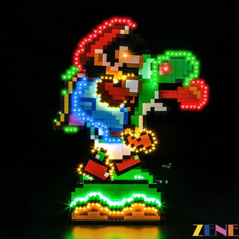 Light Kit for Super Mario World Mario Yoshi 71438 - DelsBricks Toys & CollectiblesLed Light Kit for LegoDelsBricks Toys & CollectiblesZENE