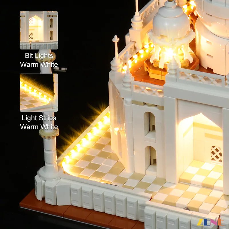 Light Kit for Taj Mahal 21056 (Ver. 2) - DelsBricks Toys & CollectiblesLed Light Kit for LegoDelsBricks Toys & CollectiblesZENE
