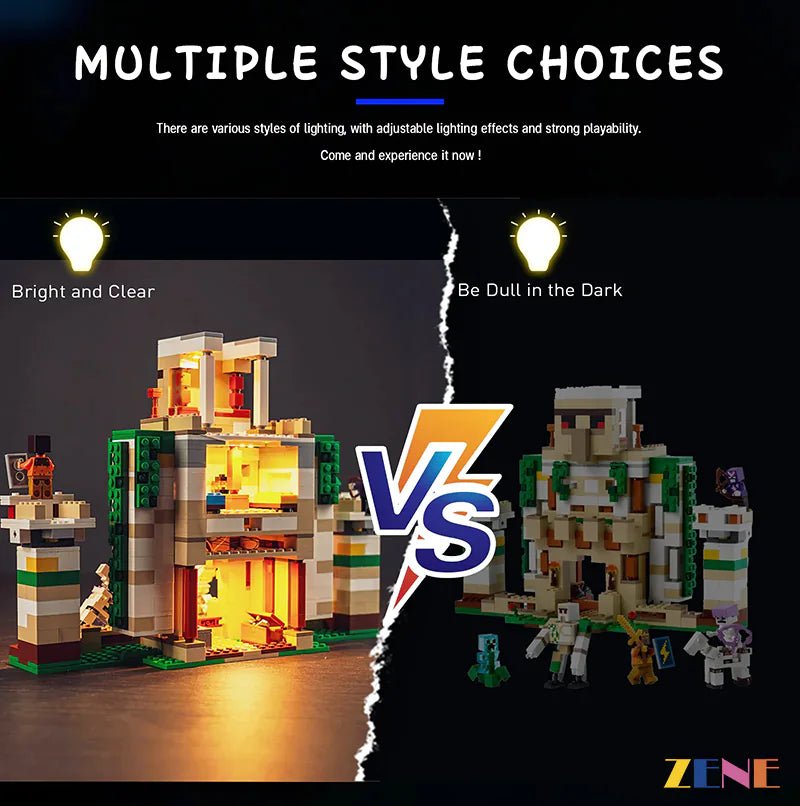 Light Kit for The Iron Golem Fortress 21250 - DelsBricks Toys & CollectiblesLed Light Kit for LegoDelsBricks Toys & CollectiblesZENE