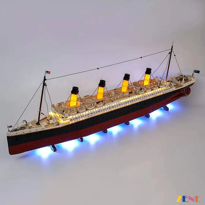 Light Kit for Titanic Ship 10294 (Ice Blue Ver.) - DelsBricks Toys & CollectiblesLed Light Kit for LegoDelsBricks Toys & CollectiblesZENE