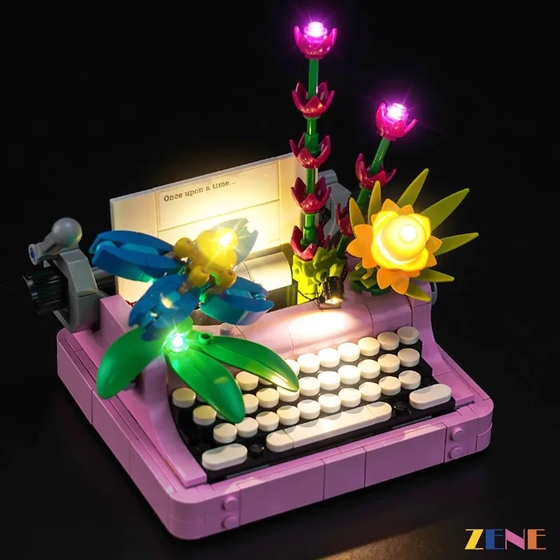 Light Kit for Typewriter with Flowers 31169 - DelsBricks Toys & CollectiblesLed Light Kit for LegoDelsBricks Toys & CollectiblesZENE