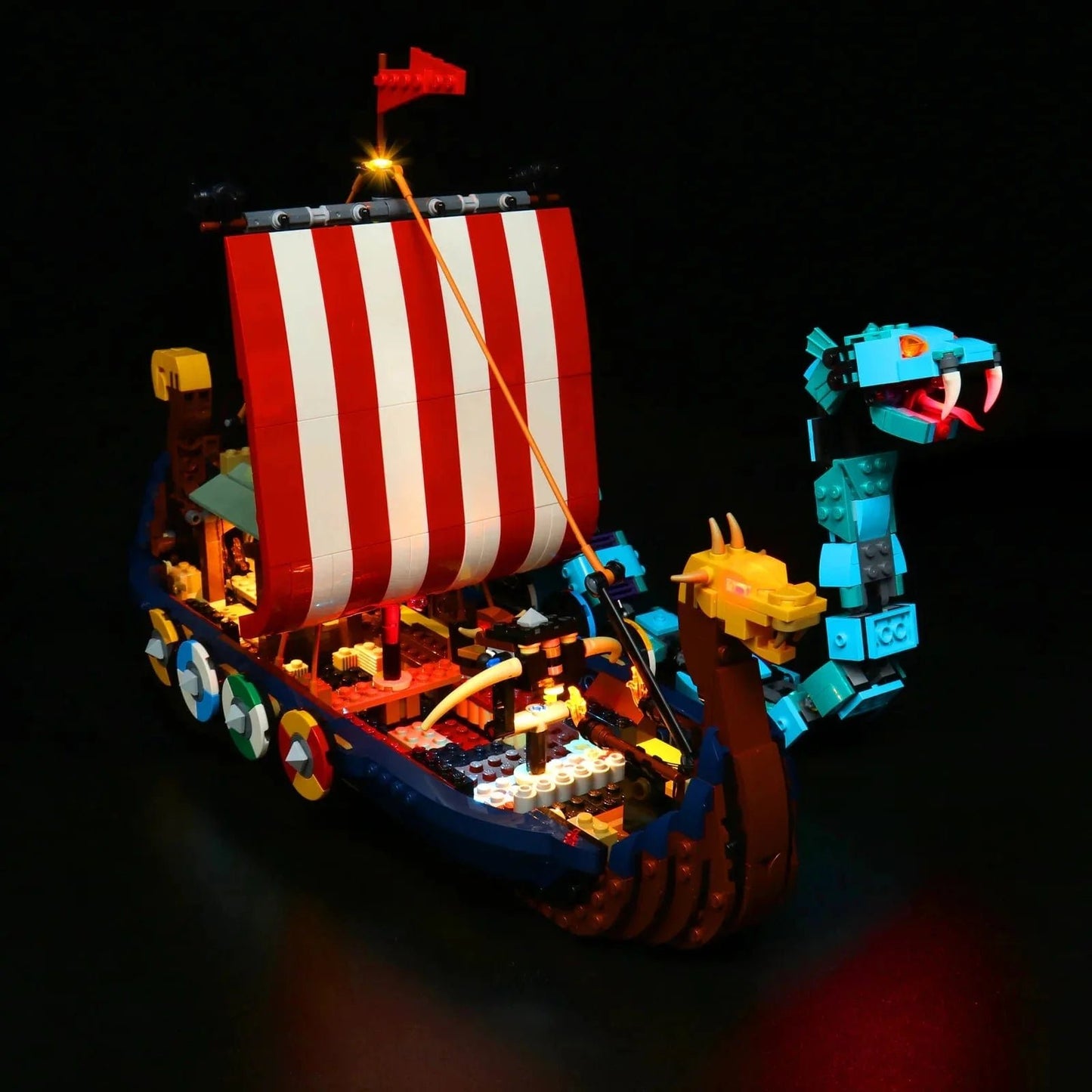 Light Kit for Viking Ship and the Midgard Serpent 31132 - DelsBricks Toys & CollectiblesLed Light Kit for LegoDelsBricks Toys & CollectiblesZENE
