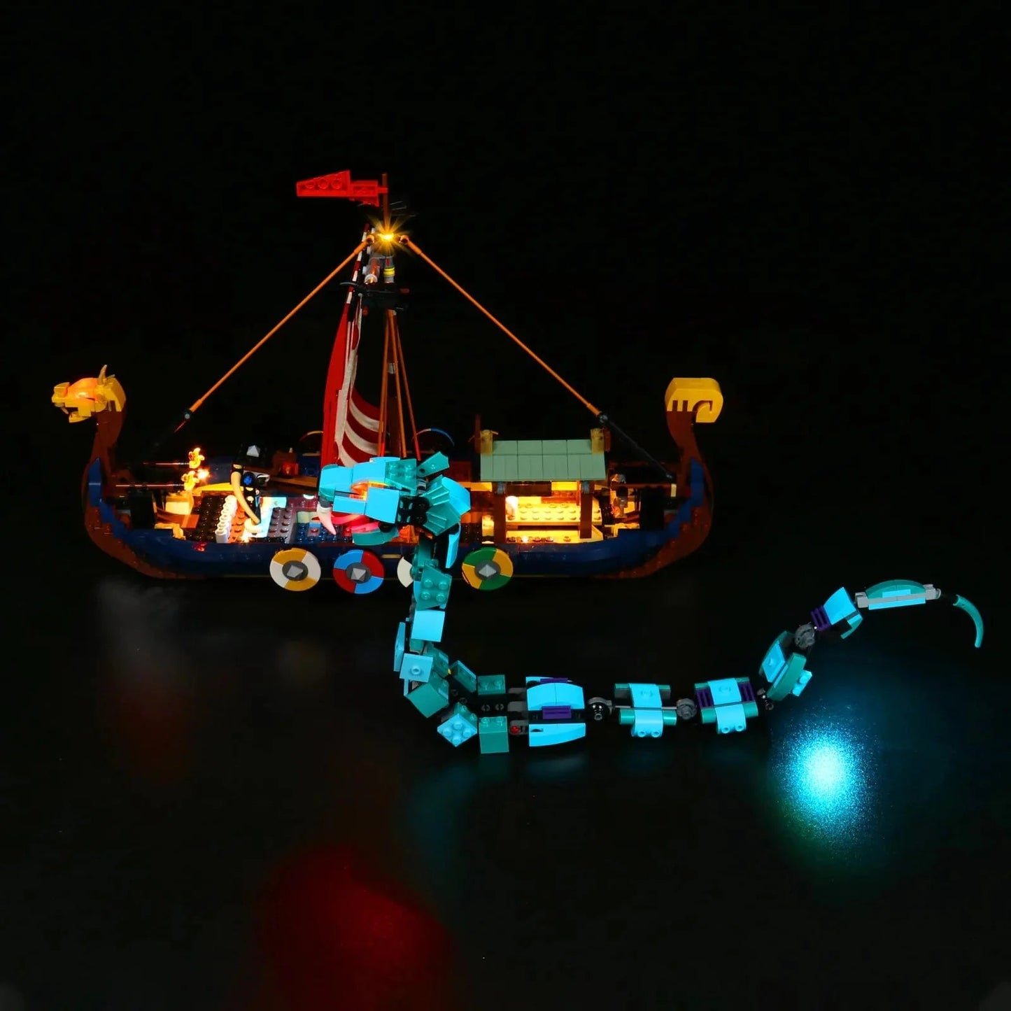 Light Kit for Viking Ship and the Midgard Serpent 31132 - DelsBricks Toys & CollectiblesLed Light Kit for LegoDelsBricks Toys & CollectiblesZENE