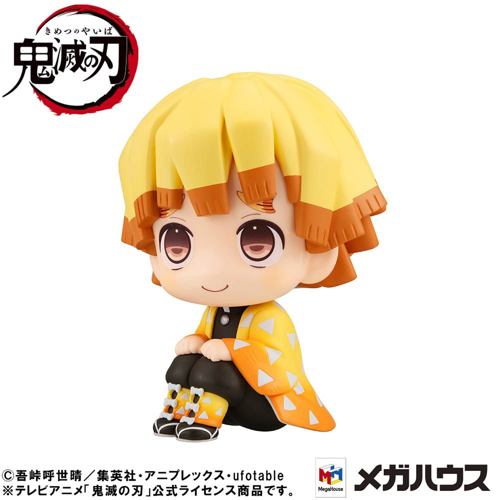 Lookup Demon Slayer Zenitsu Agatsuma Smile Ver. - Kimetsu no Yaiba Sitting Figure - DelsBricks Toys & CollectiblesFigureDelsBricks Toys & CollectiblesSuper Anime Store