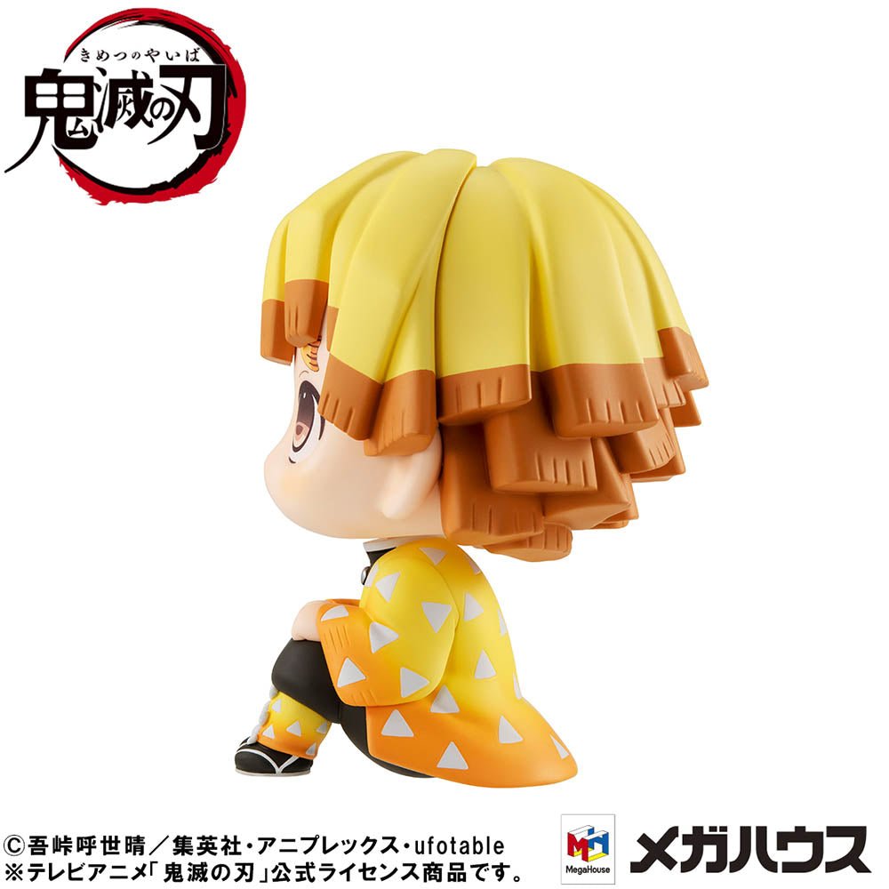 Lookup Demon Slayer Zenitsu Agatsuma Smile Ver. - Kimetsu no Yaiba Sitting Figure - DelsBricks Toys & CollectiblesFigureDelsBricks Toys & CollectiblesSuper Anime Store