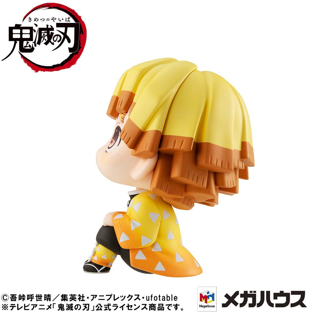 Lookup Demon Slayer Zenitsu Agatsuma Smile Ver. - Kimetsu no Yaiba Sitting Figure - DelsBricks Toys & CollectiblesFigureDelsBricks Toys & CollectiblesSuper Anime Store